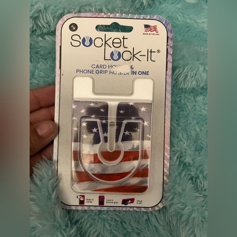 Red and White Phone Cover with Secure Grip
